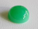 CHRYSOPRASE CABOHON (AUSTRALIA) – 9 x 5.1  MM. ROUND, 3.12 ct.